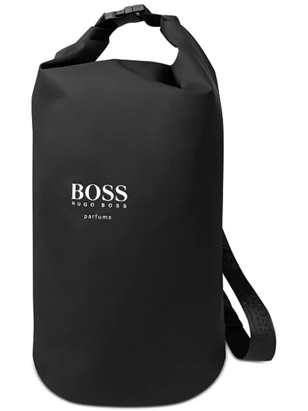 Hugo Boss Black Roll-Top Barell Duffle Soccer Sports Tote Bag